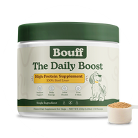 BOUFF The Daily Boost jar with a scoop of beef liver powder